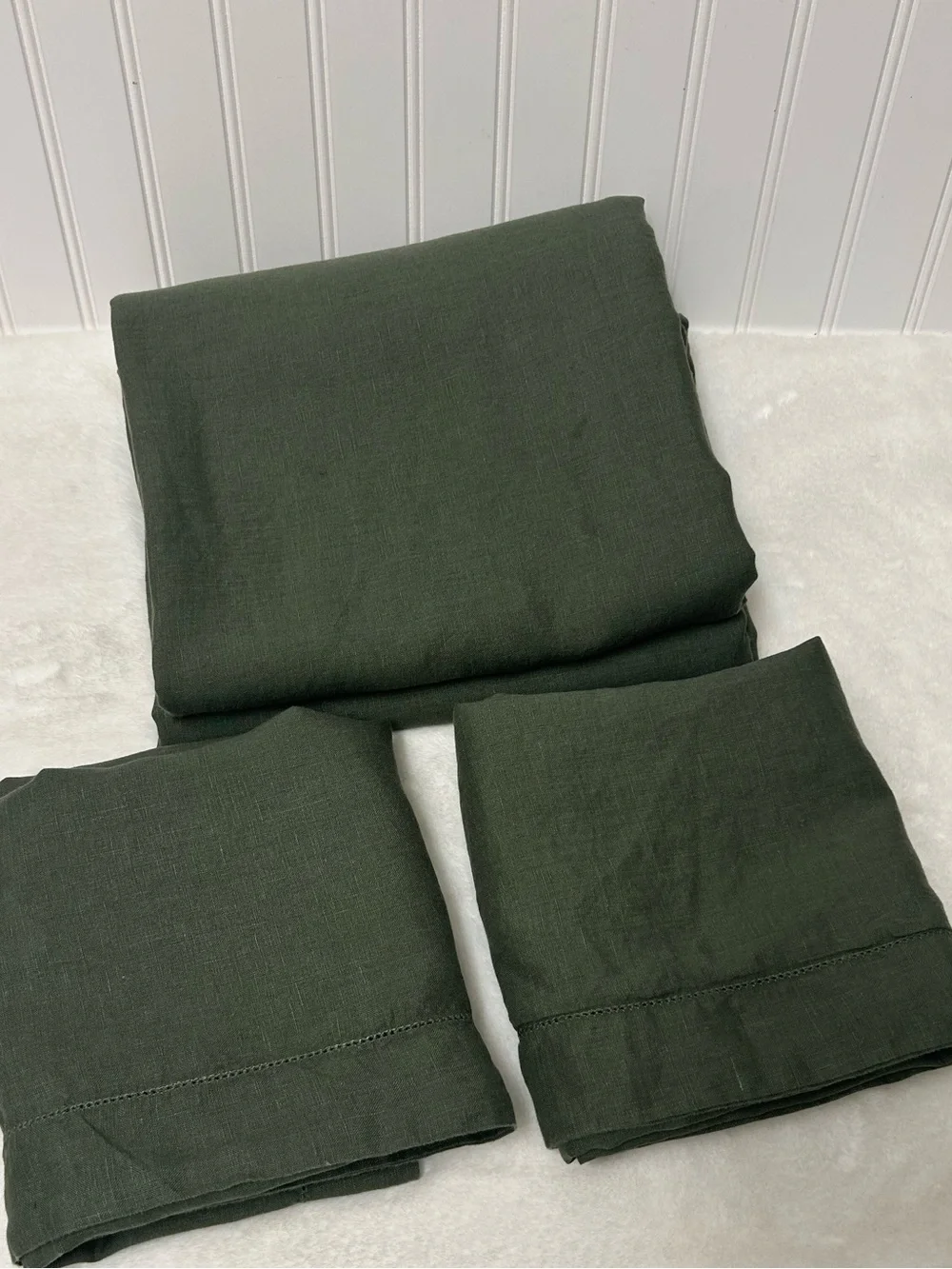 Pottery Barn Belgian Linen duvet shams - Picture 1 of 6